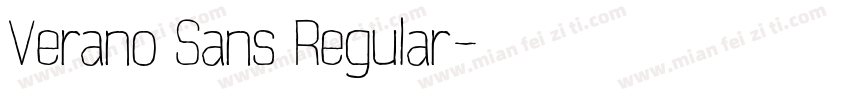 Verano Sans Regular字体转换